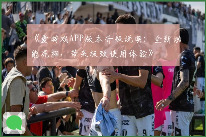 《爱游戏APP版本升级说明：全新功能亮相，带来极致使用体验》